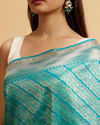 Mohey Women Rama Green Bel Patterned Saree