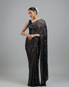 Mohey Women Ravishing Rama Green Georgette Saree