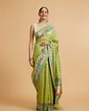 Pista Green Celestial Saree