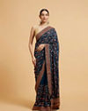 Mohey Women Glistening Blue Saree image number 0