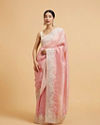 Enchanting Pink Elegance Saree
