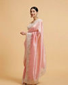 Mohey Women Enchanting Pink Elegance Saree
