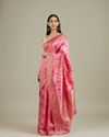 Mohey Women Pink Elegance Saree