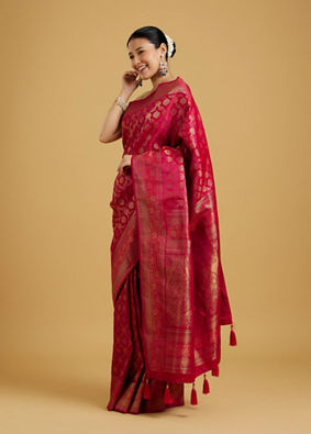 Mohey Women Rani Radiance Saree image number 2