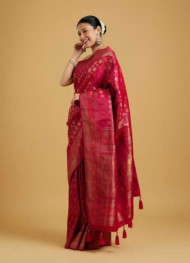 Mohey Women Rani Radiance Saree image number 2