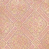 Carnation Pink Bel Patterned Saree with Floral Borders