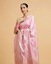 alt message - Mohey Women Radiant Pink Celebration Saree image number 1