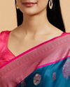 Mohey Women Elegant Blue Saree