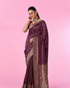 Wine Hue Magnificence Saree