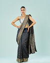 Mohey Women Enchanting Indigo Blue Saree