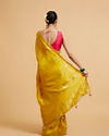 Mohey Women Effulgent Mustard Satin Saree