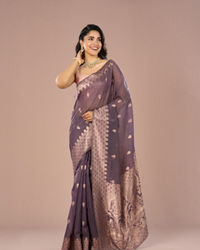 Mohey Women Purple Enchantment Saree