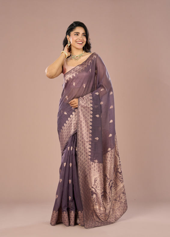 Mohey Women Purple Enchantment Saree