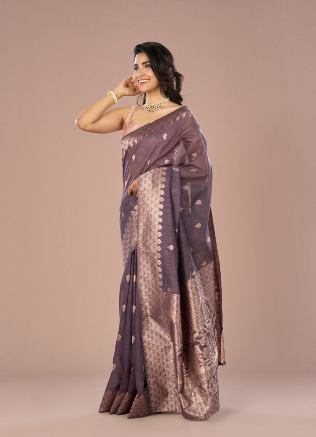 Mohey Women Purple Enchantment Saree