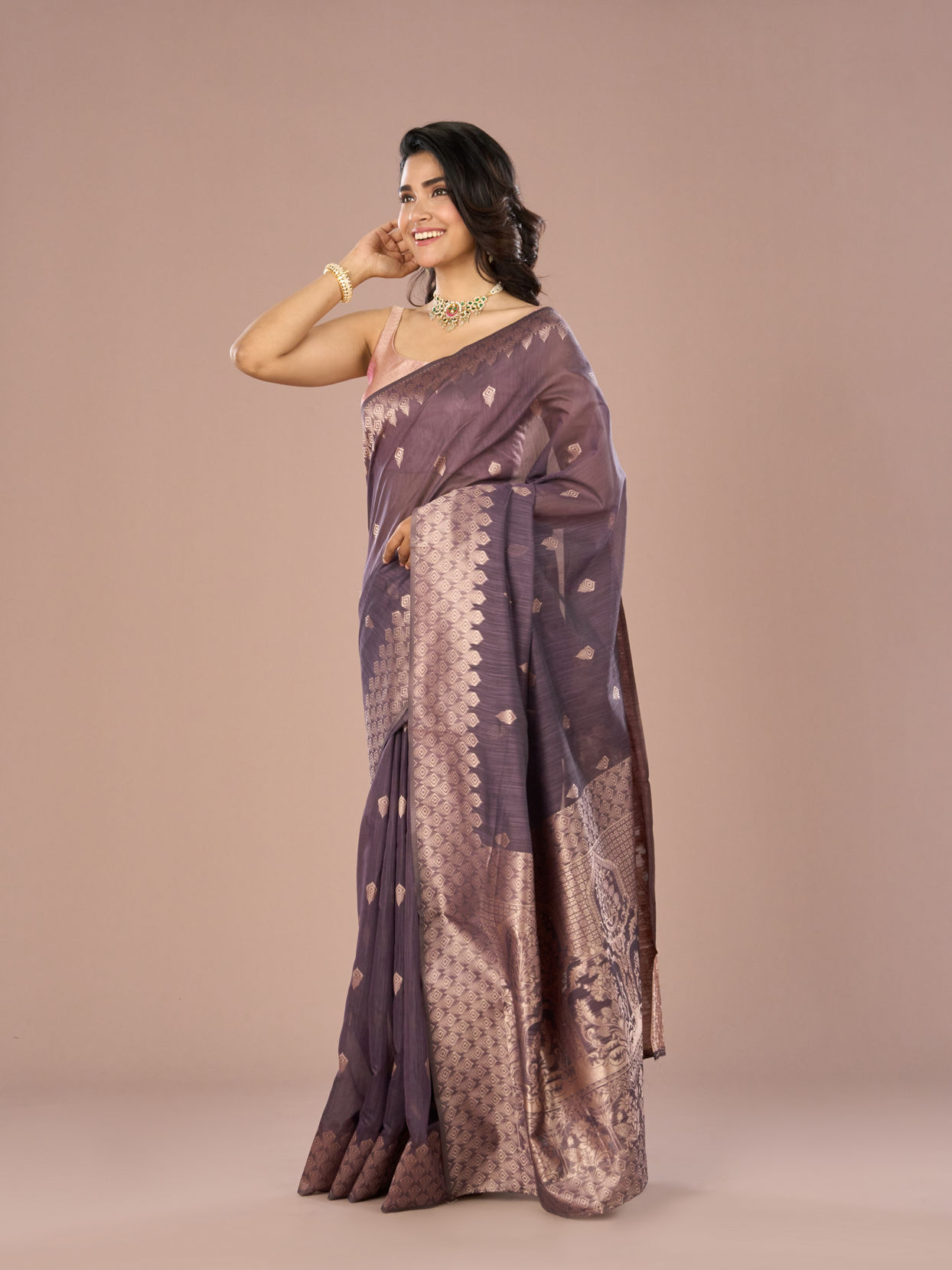 Mohey Women Purple Enchantment Saree
