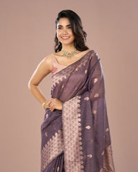 Mohey Women Purple Enchantment Saree