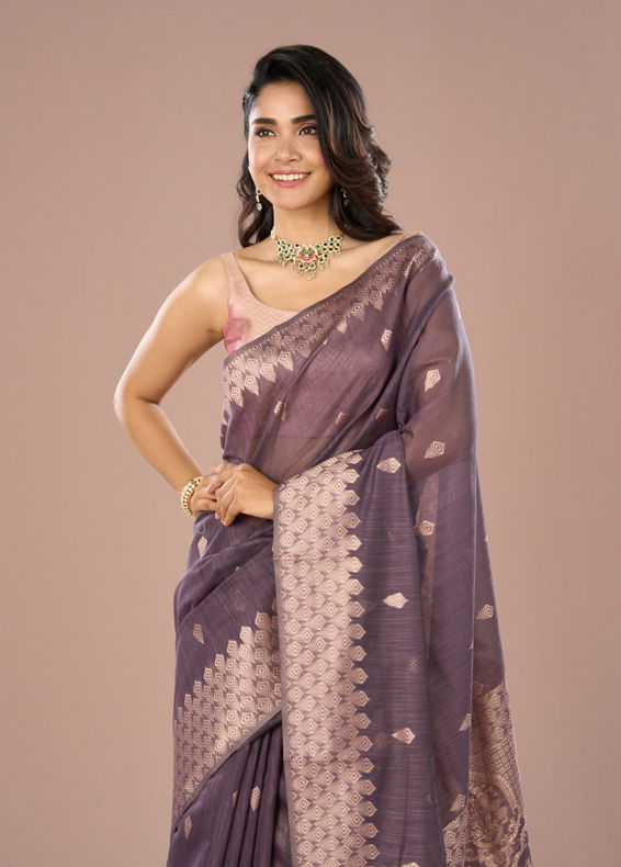 Mohey Women Purple Enchantment Saree