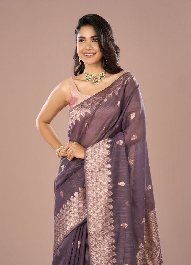 Mohey Women Purple Enchantment Saree