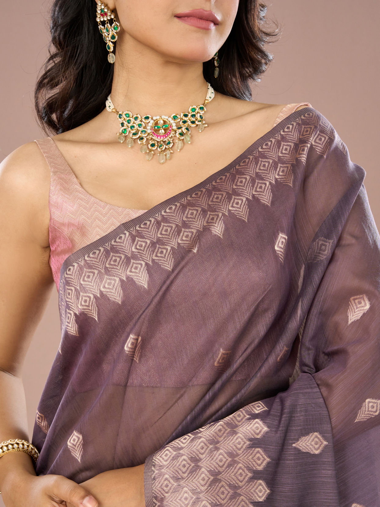 Mohey Women Purple Enchantment Saree