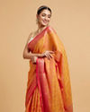 alt message - Mohey Women Mustard Enchantment Art Silk Saree image number 1