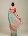 Mohey Women Enchanting Sea Green Charm Saree image number 4