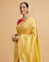 Mohey Women Golden Yellow Elegance Saree image number 1