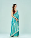 Mohey Women Regal Rama Green Saree