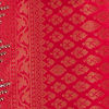 Cerise Pink Buta Jaal Patterned Saree with Rhinestone Paisley Saree
