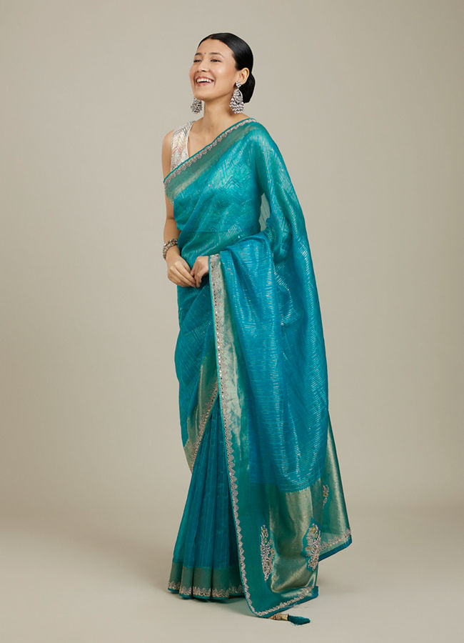Mohey Women Blue Elegance Saree