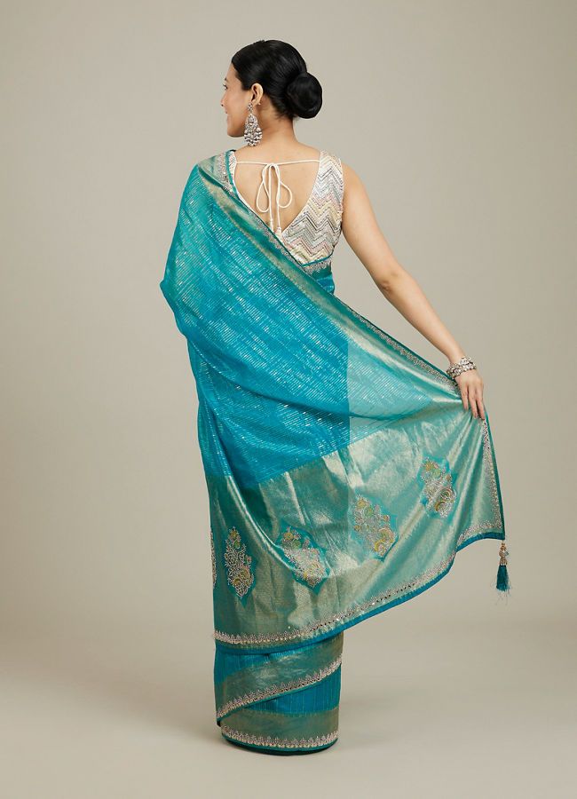 Mohey Women Blue Elegance Saree