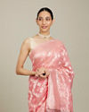 Mohey Women Pink Silk Extravagance Saree