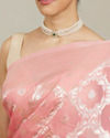 Mohey Women Pink Silk Extravagance Saree