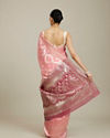Mohey Women Pink Silk Extravagance Saree