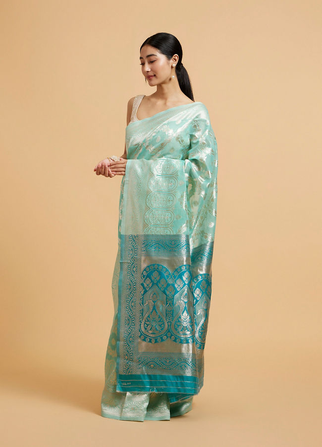 Mohey Women Emerald Elegance Saree