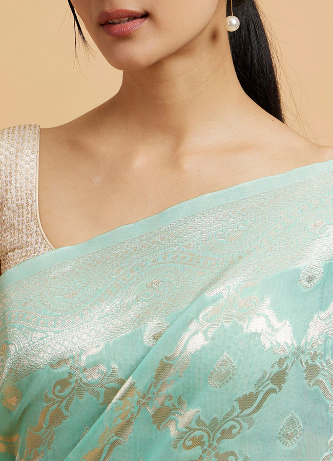 Mohey Women Emerald Elegance Saree