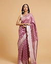 alt message - Mohey Women Elegant Radiance Purple Saree image number 0