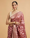 alt message - Mohey Women Dusty Pink Elegance Saree image number 1