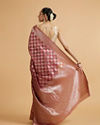 Mohey Women Dusty Pink Elegance Saree