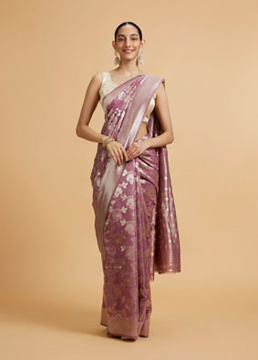 Mohey Women Purple Elegance Saree image number 0