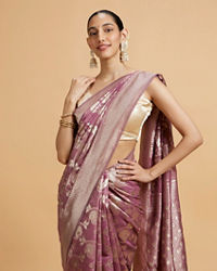 Mohey Women Purple Elegance Saree