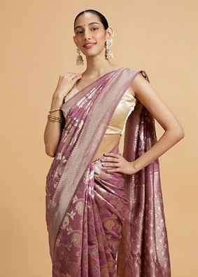 Mohey Women Purple Elegance Saree image number 1