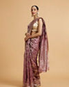 Mohey Women Purple Elegance Saree image number 2