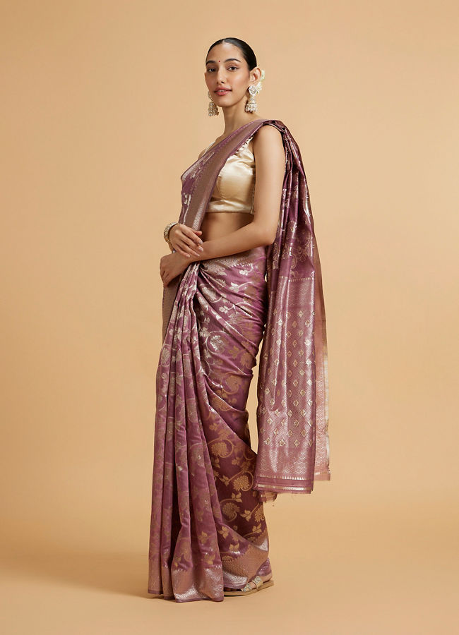 Mohey Women Purple Elegance Saree image number 2