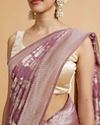 Mohey Women Purple Elegance Saree