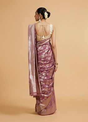 Mohey Women Purple Elegance Saree image number 4