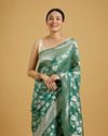 Mohey Women Sea Green Symphony Saree image number 1