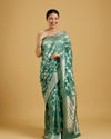 Mohey Women Sea Green Symphony Saree