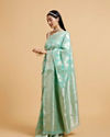 alt message - Mohey Women Sea-Green Radiance Saree image number 2