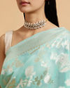 alt message - Mohey Women Sea-Green Radiance Saree image number 3