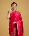 Mohey Women Ravishing Rani Pink Charm Saree